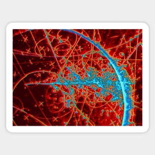 Particle tracks (A138/0009) Sticker